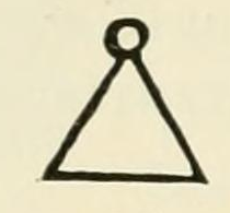 The A triangle with a circle above mark as engraved in Chaffers 1891, page 488