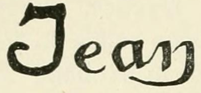 The Jean, in script mark of Paris art faïence, as engraved in Chaffers 1891