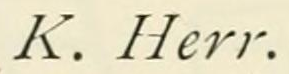The K. Herr mark of Vienna porcelain painters, as engraved in Chaffers 1891