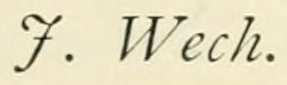 The J. Wech mark of Vienna porcelain painters, as engraved in Chaffers 1891